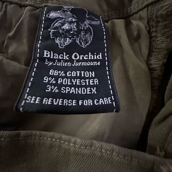 Black Orchid Camille Skinny Cargo Pocket Pants/Jeans in Military Green Size 29 - Picture 7 of 12